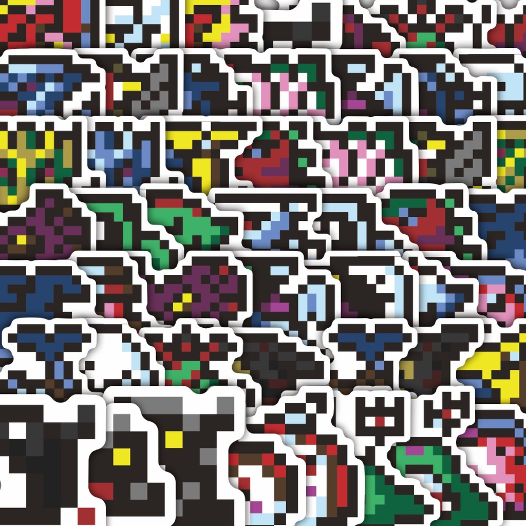 

Stiker Cutting Pack Stiker Pixel Digimon V27 Isi 100Pcs Series Aesthetic Lucu Keren Untuk Koper Bahan Vynil