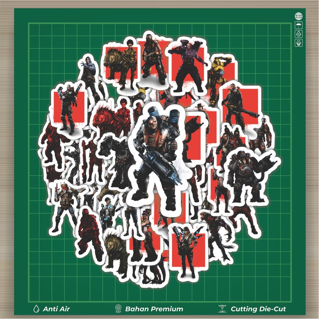 

HOT 50 PCS STIKER Stiker Game Series Evolve Karakter Mix 1 Stiker Fashion Cars Decal Dingin Kartu Album Custom Vinyl Anti Air- Sticker Aesthetic Buku Journal Koper Casing HP Tablet Laptop Helm Motor Botol Minum