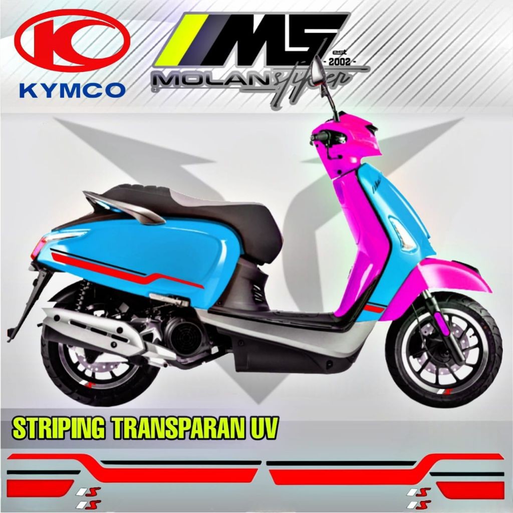 Decal Sticker Striping Variasi Transparan Uv Kymco Like 125 Sport Kymco Like 150i Abs Kymco Like 125