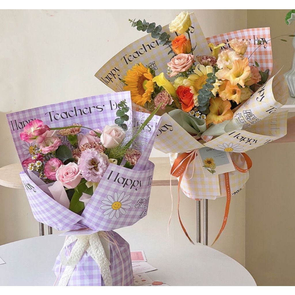 

KERTAS BUNGA EDISI TEACHER / TEACHER'S DAY CELLOPHANE PAPER FLOWER WRAP UNTUK BUKET BUCKET BUNGA