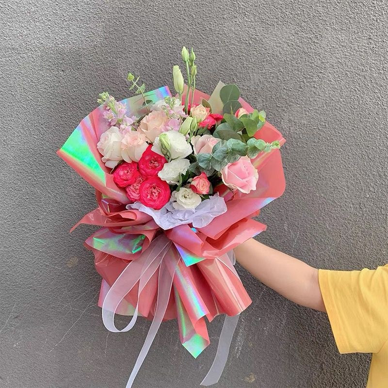 

BICOLOR HOLOGRAPHIC CELLOPHANE LEMBARAN (58 x 58 cm) - Kertas Bunga Wrapping Paper