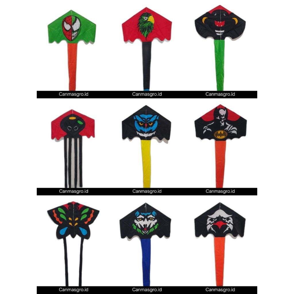 

* Layangan Kain Kecil Tempel Aplikasi *