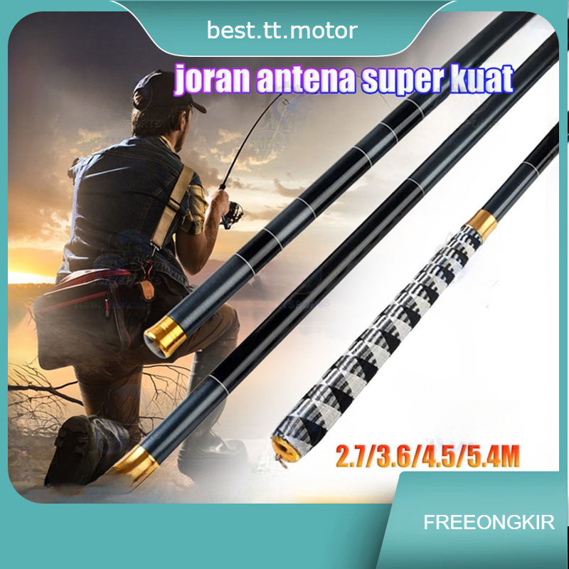 (COD)  Joran Serat Karbon Teleskopik / tegek pancing super kuat / joran tegek super kuat 10kg / tege