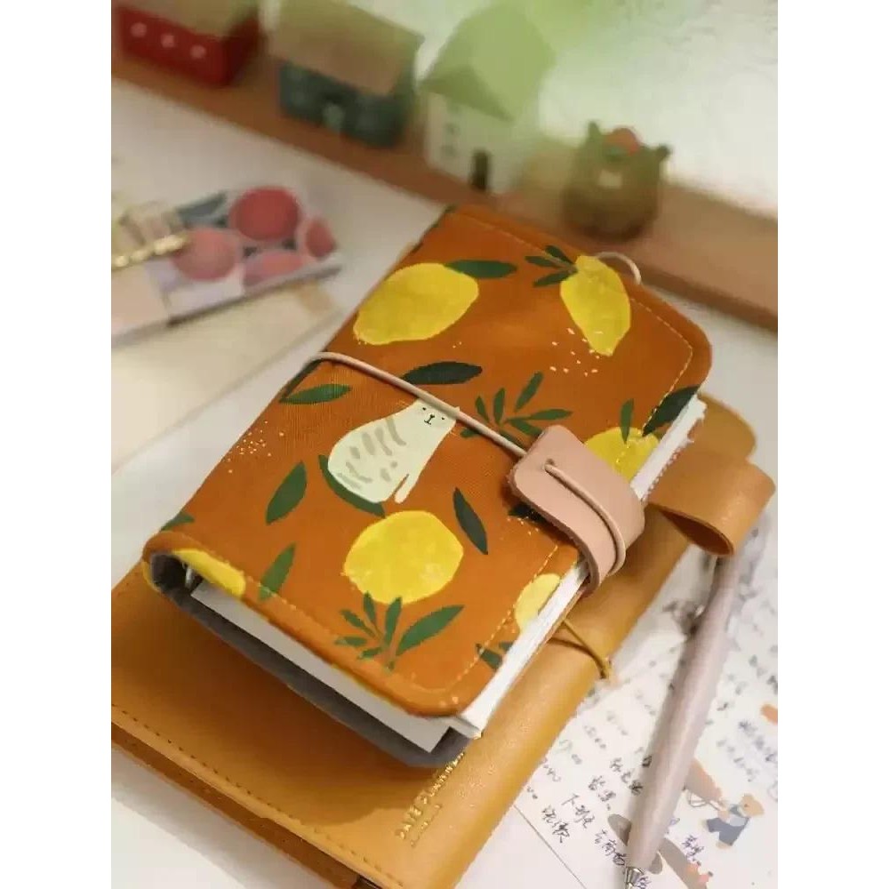 

Cute Animal A7 Loose Leaf Notebook Portable Dairy Planner Book Detachable Hand Account Book Girls' Pocket Memo Pad 80 Sheets