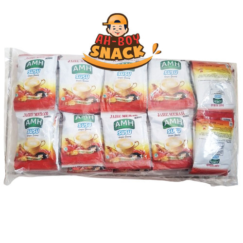 

[1 PAX] AMH JAHE SUSU RENCENG ( 20 GRAM X 10 SACHET) [ 1 PAX ISI 5 RENCENG ] - AHBOY SNACK