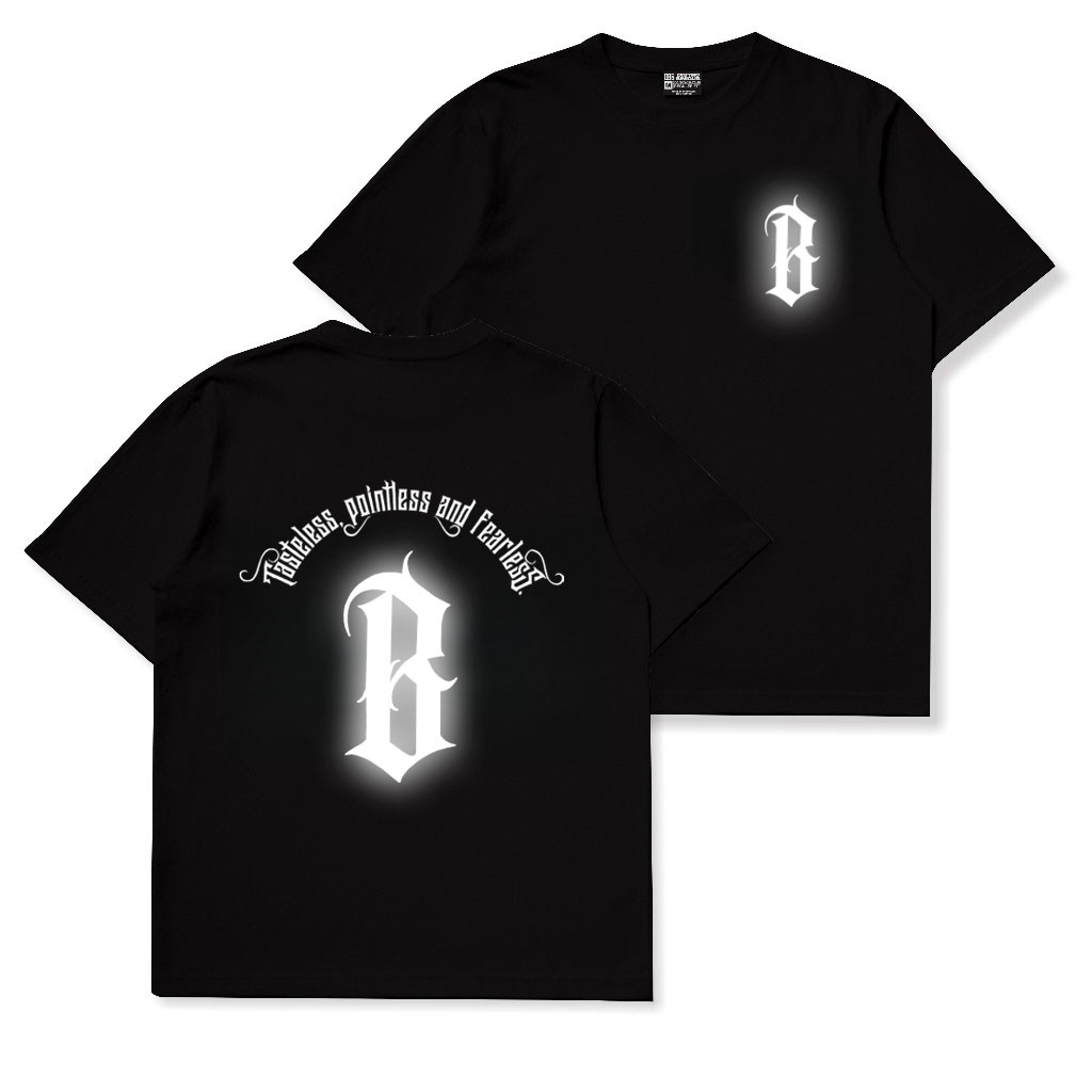 Kaos Reflektif Nyala Tshirt Pria Wanita Menyala pointless and fearless Epidemic Gaya Eropa dan Ameri