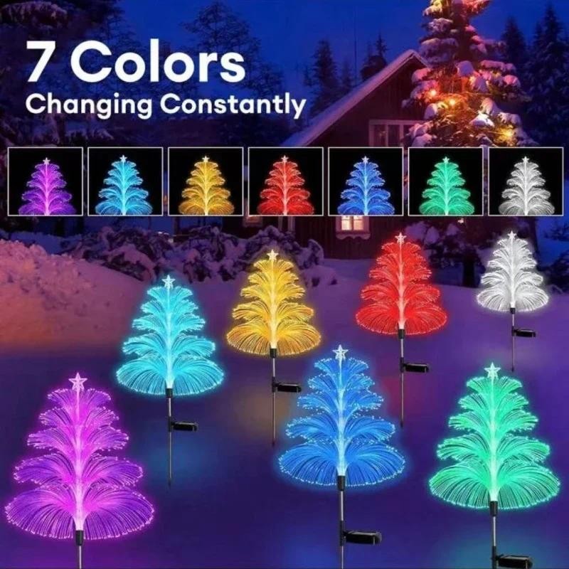 

Waterproof Solar Flower Lights – Jellyfish & Star Outdoor Garden Lights, 7-Color Changing for Christmas Decoration