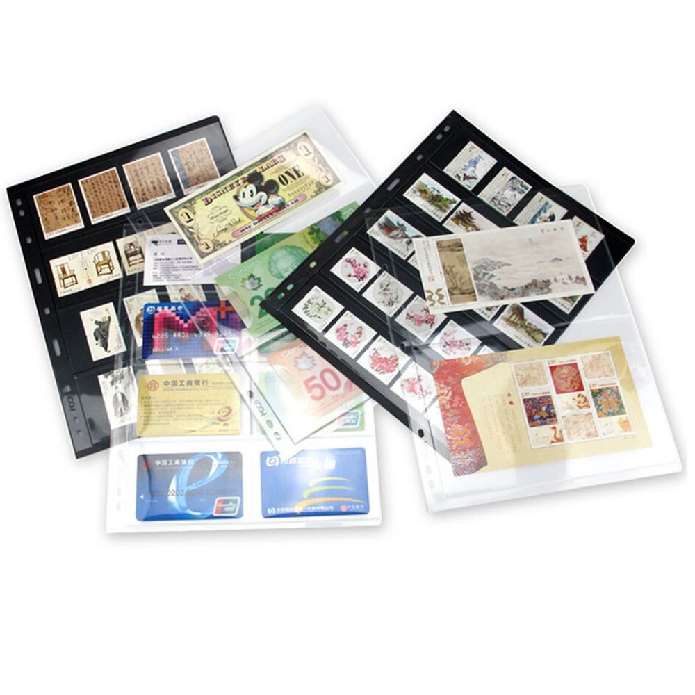 

Inners Banknotes Collection Commemorative Coin PVC Collection Stamps Stamps Grid Stamp Album Postage Page Sketchbook Holder