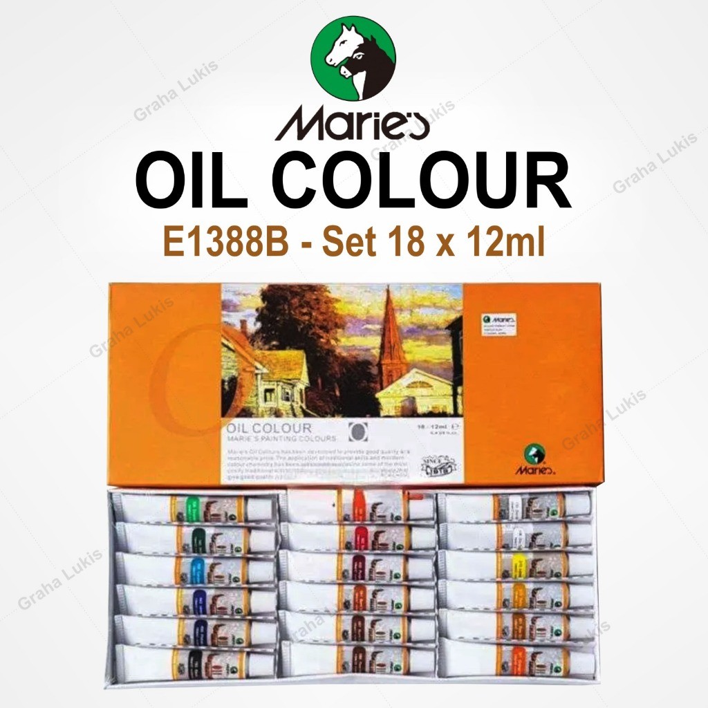 

Cat Minyak Maries Oil Color Set 18