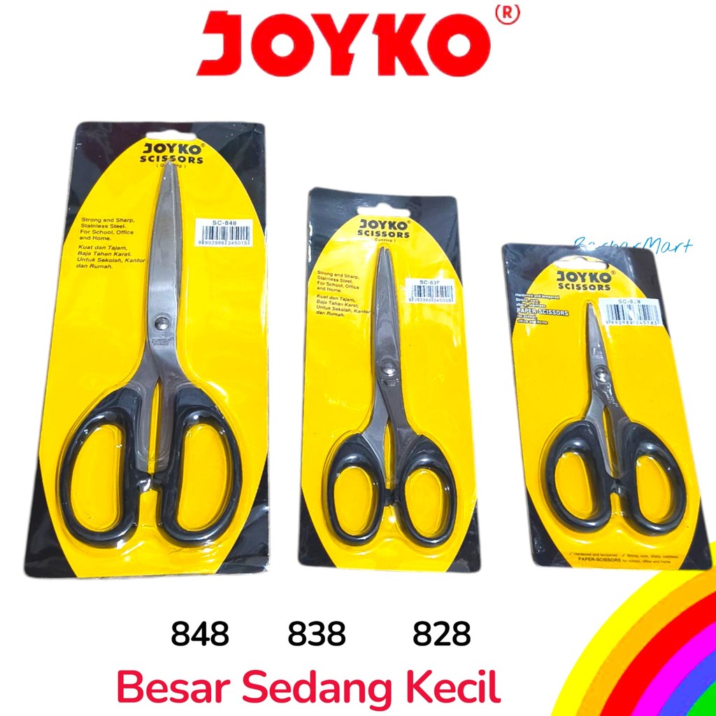 

Gunting Joyko Kecil SC-828 SC-838 SC-848 Joyko Scissor Tajam