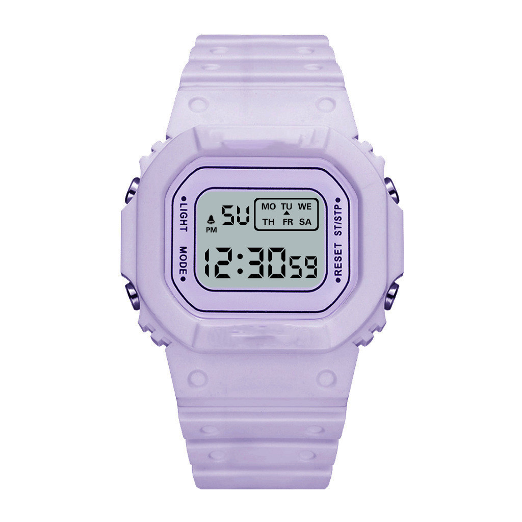 

UTHAI Sports Electronic Watch Unisex Female Square Watches Students LED Digital Wristwatch Waterproof Male Clock Bracelet