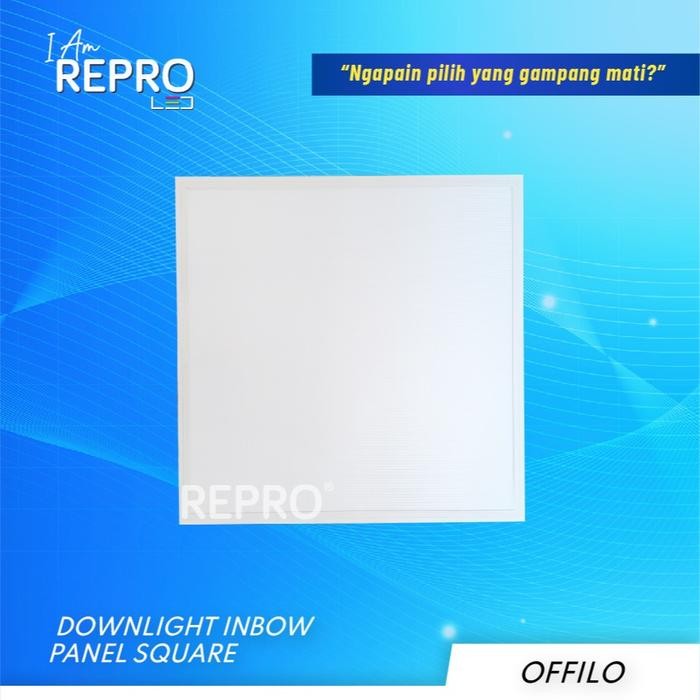 REPRO Lampu Panel Kotak - Lampu Panel LED - Lampu Downlight 60X60cm Inbow Panel Square - Lampu Plafo