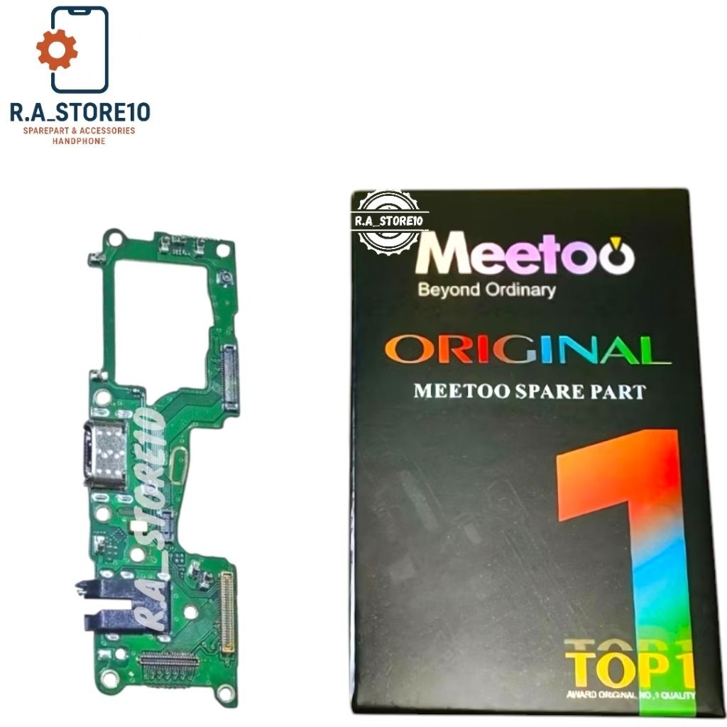 MEETOO Papan Charger IC OPPO A95 5G / F19 PRO PLUS | + CON H/F + MIC Komponen Aisi - Flexi Flexibel 