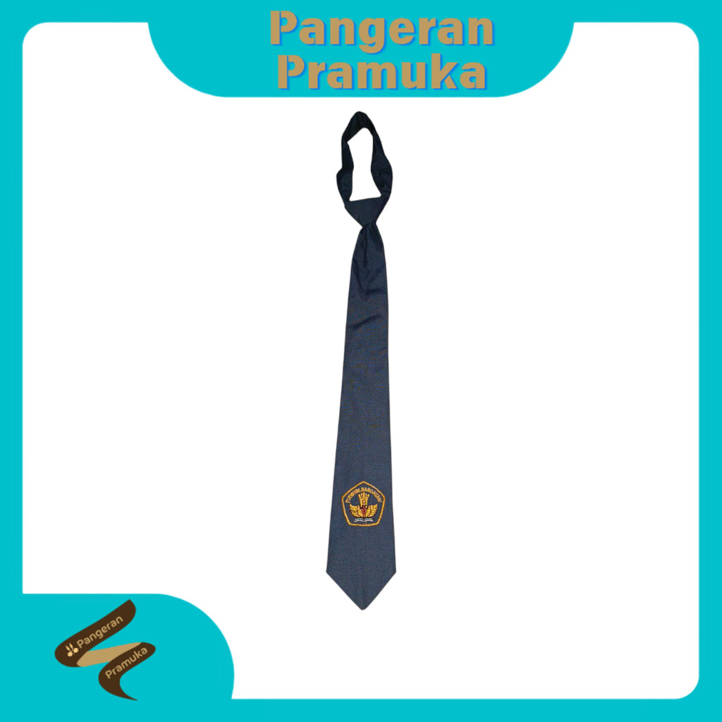 Dasi Sma Prepet Abu Bordir Famatex Bahan Bagus