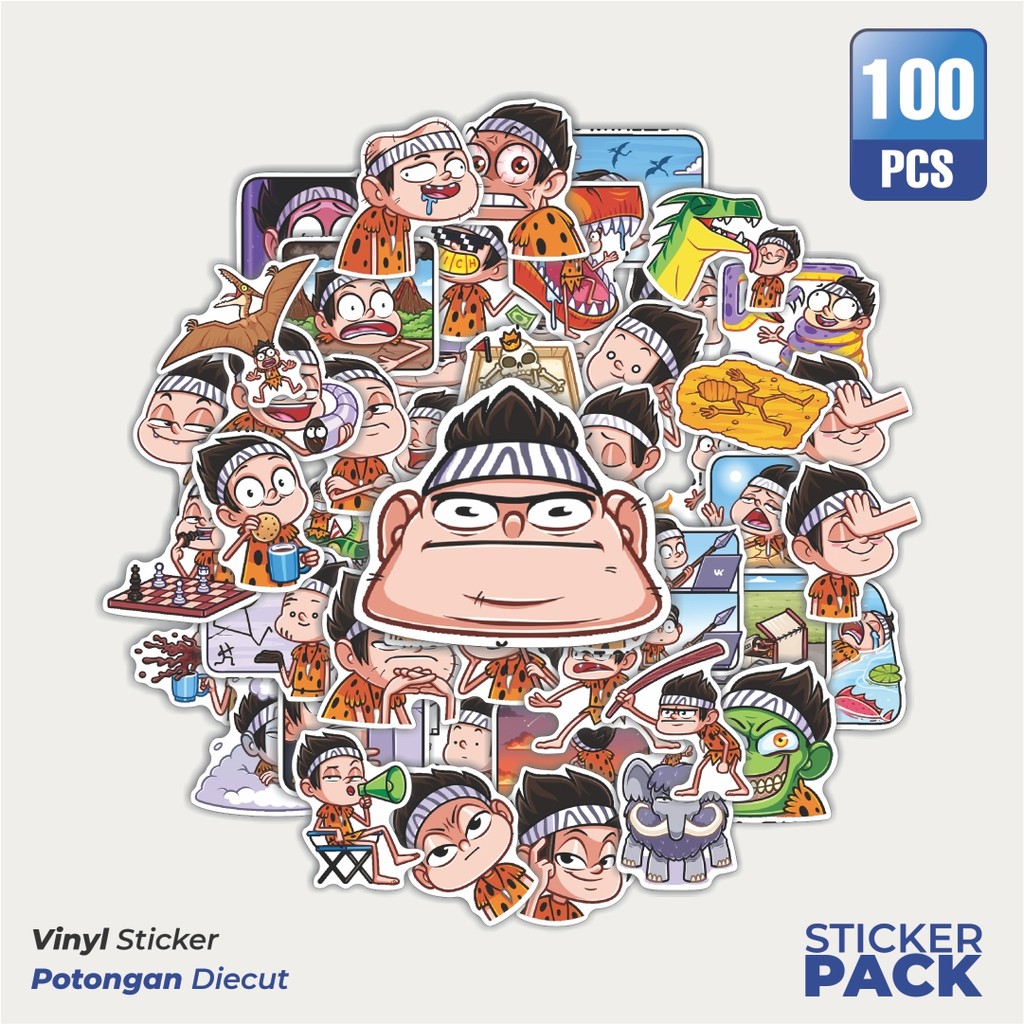 

Super Hemat! 100 PCS Stiker Thibaut Waterproof Aesthetic- Untuk Laptop, Motor, dan Helm - Paper Stationery Pack