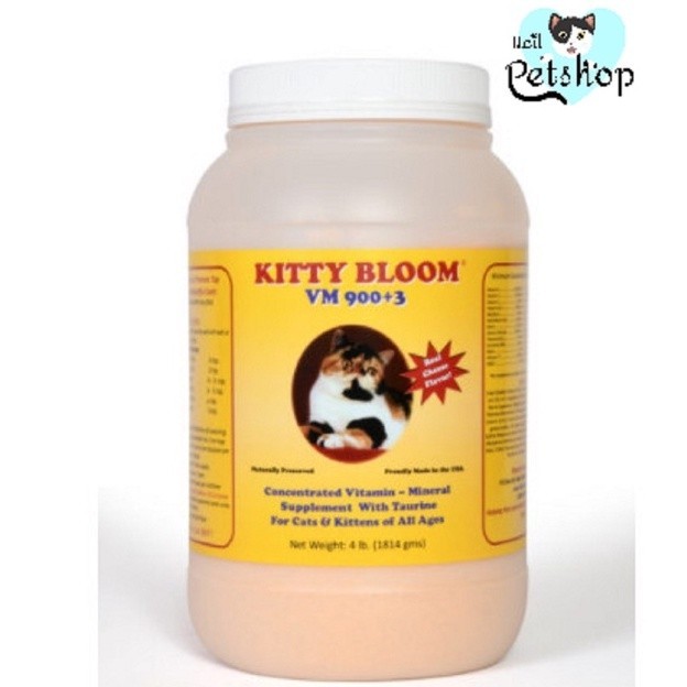 Kitty Bloom VM900+3 Vitamin Bulu Peningkat Imun Kucing Repack 25gr s/d 50gr