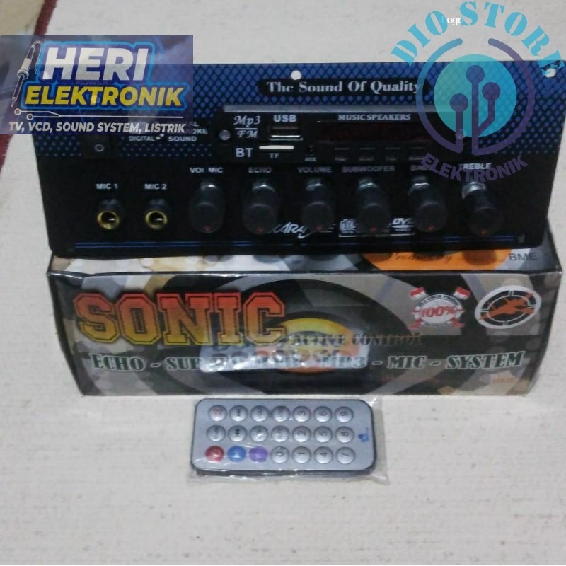 kit Tone Control AKTIF SONIC + MP3 Blutut Echo 2 mic karaoke