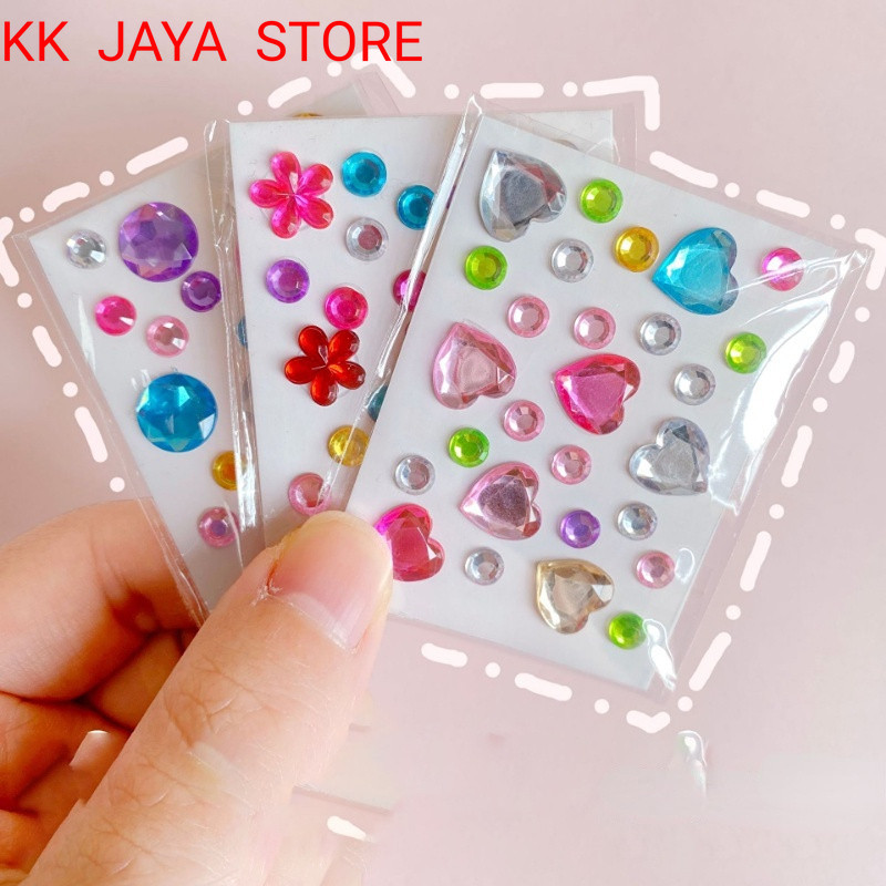 

KK JAYA STORE CASE HP IPHONE 3D Stiker Mini Five Point Star Berlian Stiker Hadiah Sticker HP CASE Perhiasan Diy Sticker-HU