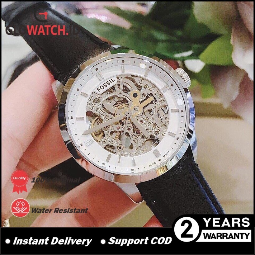 [Promo] Jam Tangan Wanita FS ME3085 / ME 3085 Townsman Automatic Black Leather Strap Original (Garan