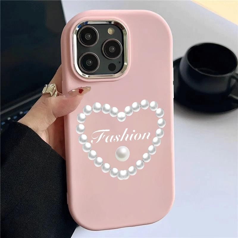 Case Hp For For IQOO U5x Z7i Girls Colorful Pretty Pearls Of Love TPU Casing Soft Case