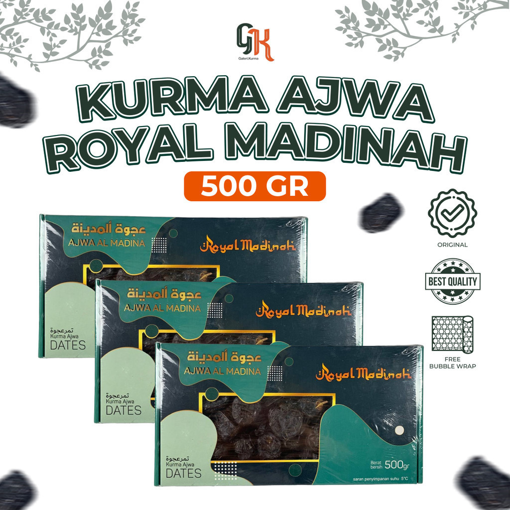 

KURMA AJWA ROYAL MADINAH PREMIUM ORIGINAL 500gr