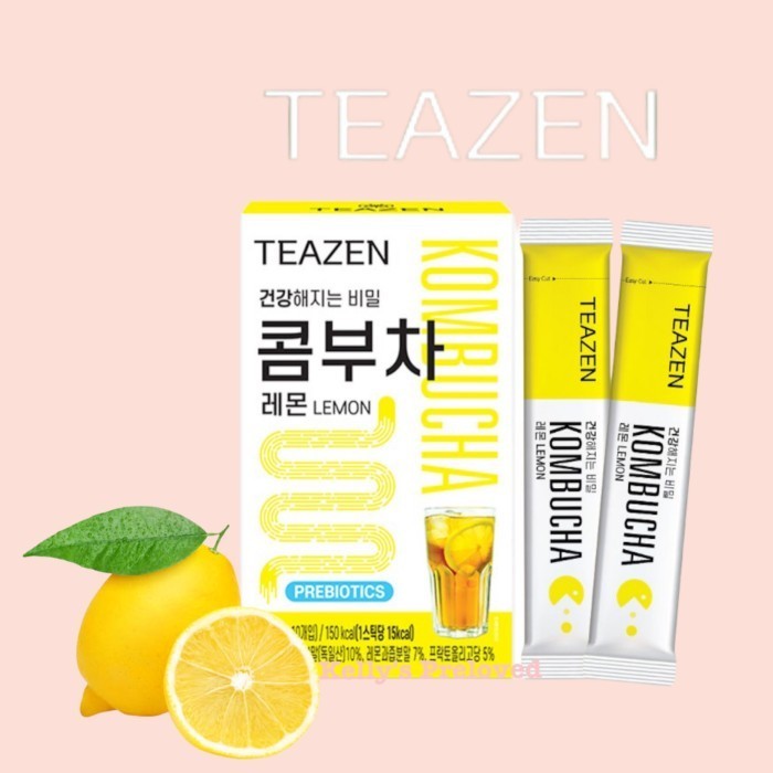 

TEAZEN KOMBUCHA LEMON | HEALTHY PREBIOTIC TEA 50 GR (10 STICKS)