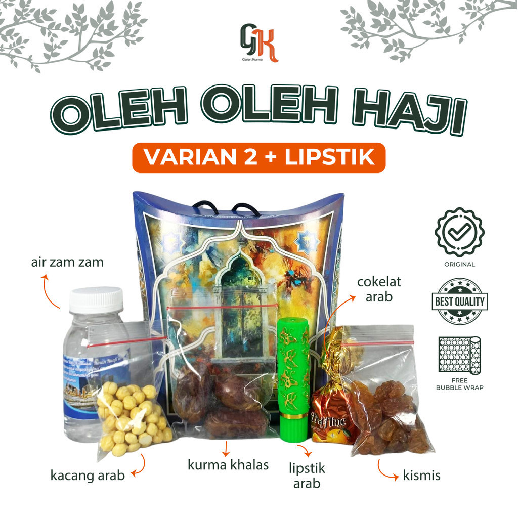 

OLEH OLEH HAJI ZAMZAM KHALAS KISMIS KACANG ARAB COKLAT LIPSTICK VARIAN 2