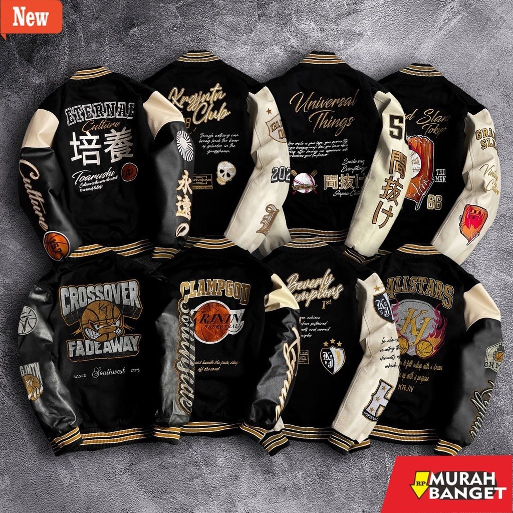 jaket kulit pria garut " VOLUME 2 " VARSITY JACKET / JACKET BASEBALL