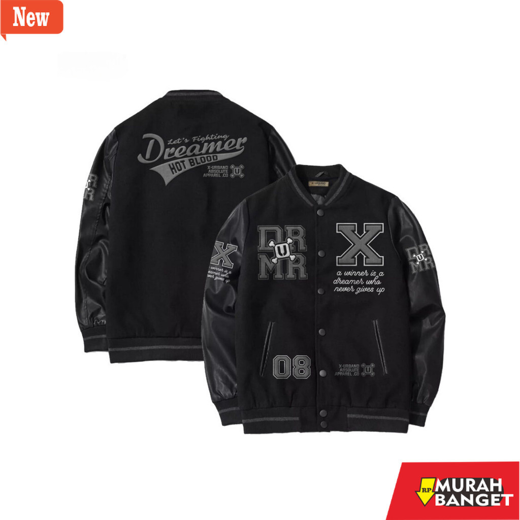 jaket kulit pria garut Jaket Bassball Varsity Full Embroider / Jaket Varsity