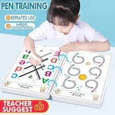 

GG TRACING WORK BOOK [FREE 6 SPIDOL + PENGHAPUS] BUKU BELAJAR ANAK REUSABLE ACTIVITY MAGIC EDUKASI