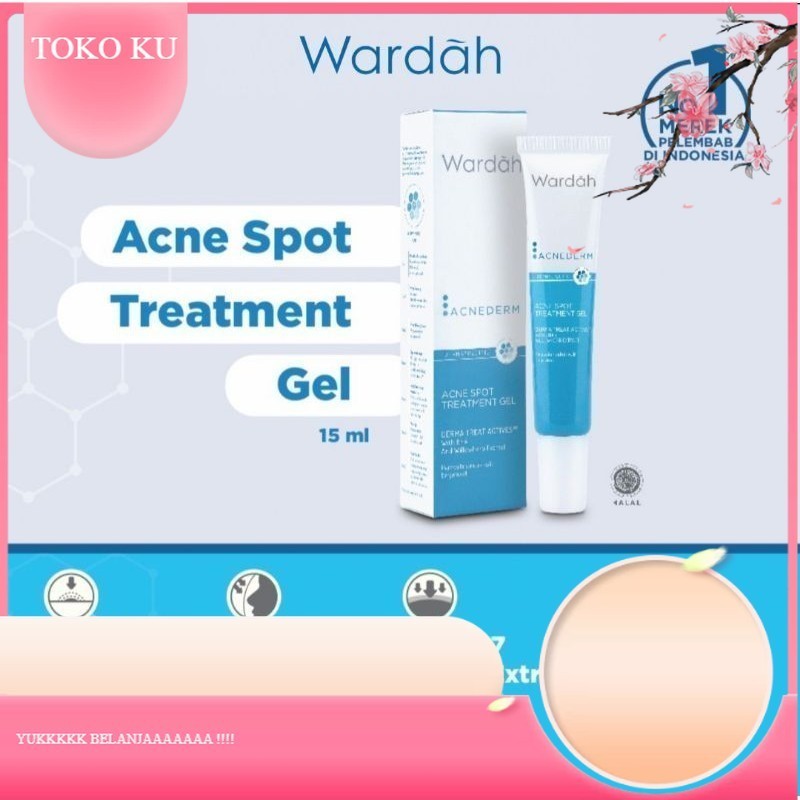 Wardah Acnederm Acne Spot Treatment Gel | perawatan jerawat WARDAH //