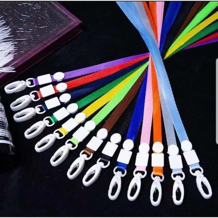 TALI JADI 1 cm / Tali Id Card Tali Lanyard kalung panitia event acara Gantungan Id Card Card Holder 