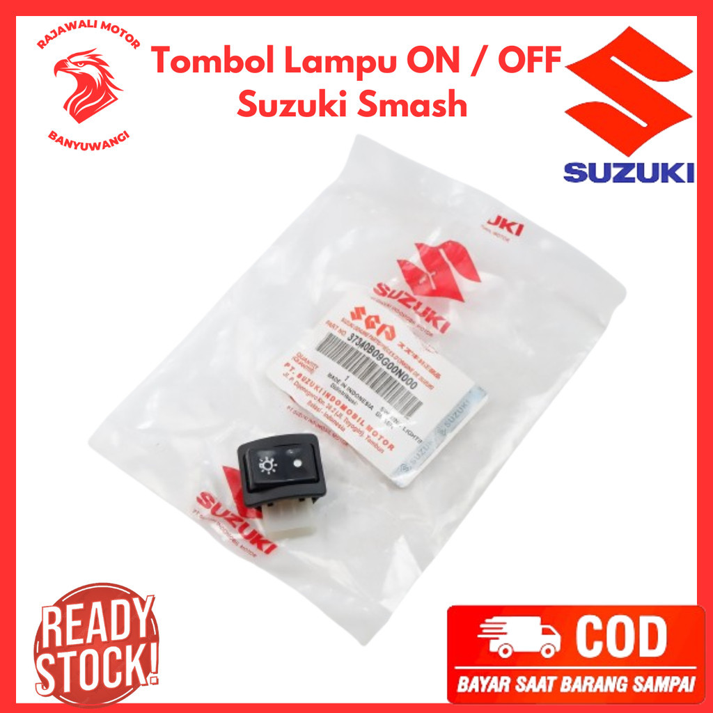 Tombol Lampu ON / OFF Suzuki Smash & Shogun 125 / Saklar Lampu Motor Smash 110 - 37340B09G00N000
