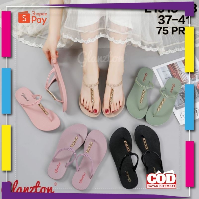 [PREMIUM ORIGINAL] SANDAL JEPIT GLANZTON TERBARU L1913-13 37-41