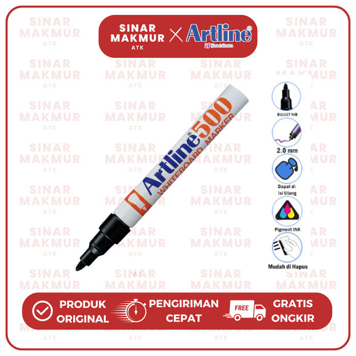

Spidol Papan Tulis/White Board Marker Artline 500 (Pcs)