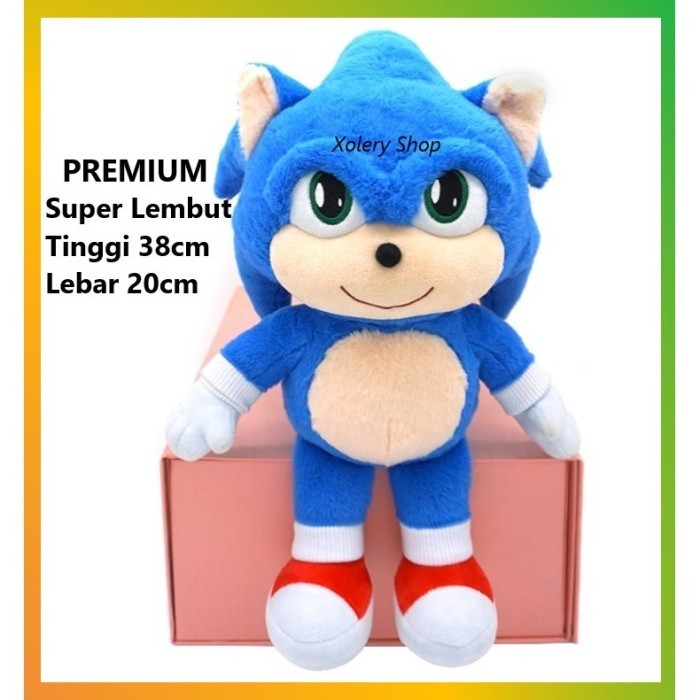 TOKOSANIA Boneka Sonic the Hedgehog Plush Doll Toy Mainan Anak PREMIUM