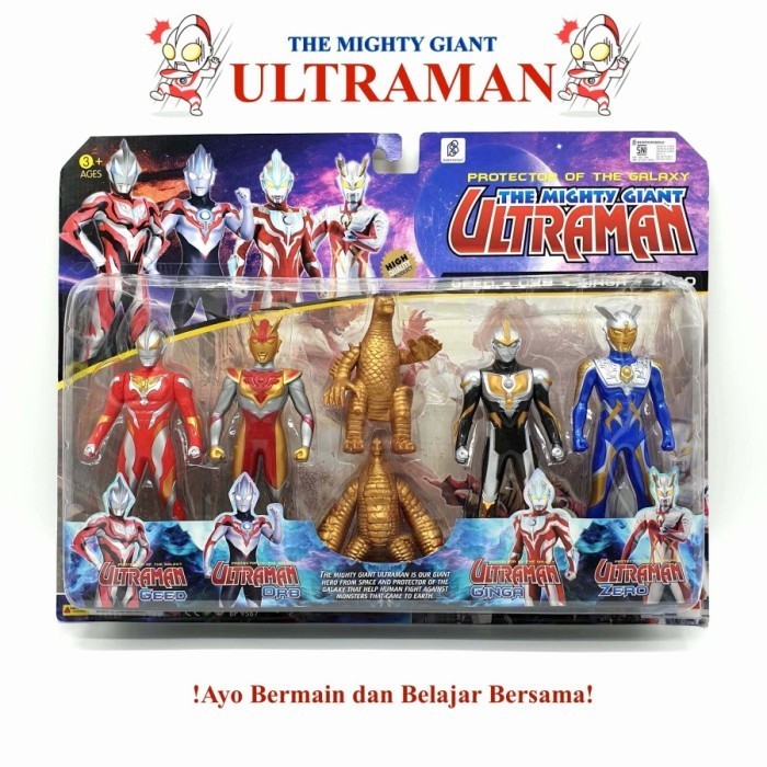 Cerah_Ceria99 MIGHTY ULTRAMAN BP9567 MAINAN ACTION FIGURE ROBOT ULTRAMAN ORB 6PCS