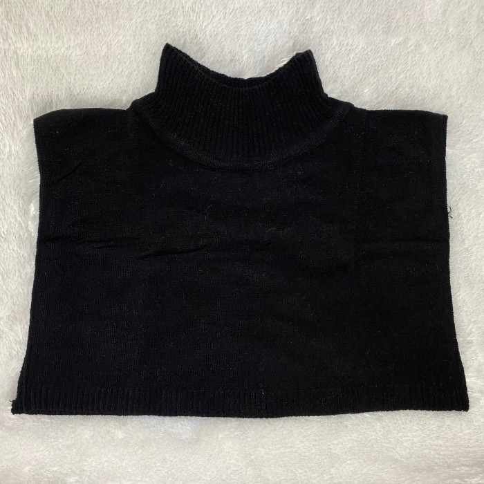 TOKOSANIA Inner Leher Inner Baju Manset Leher Rajut Premium - Hitam