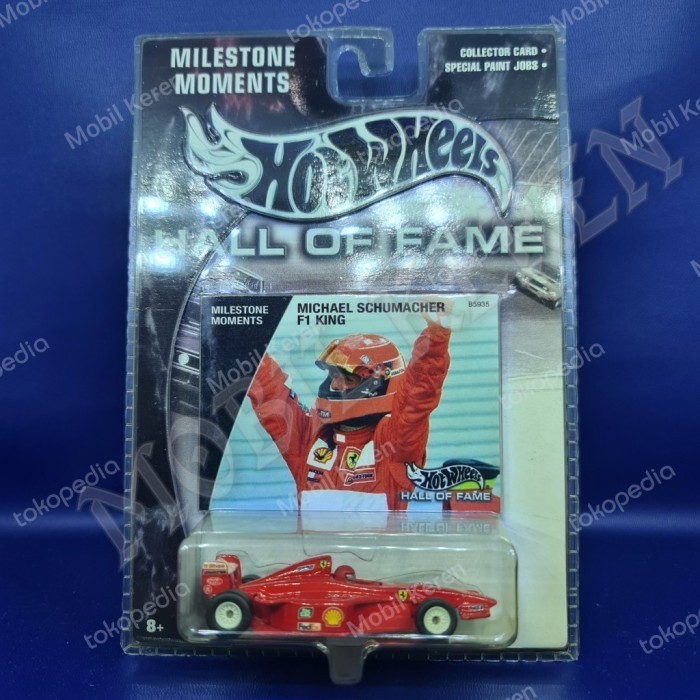 EL99 Diecast Hot Wheels Hall of Fame milestone moment Ferrari F1 Michael Schumacher F1 King red
