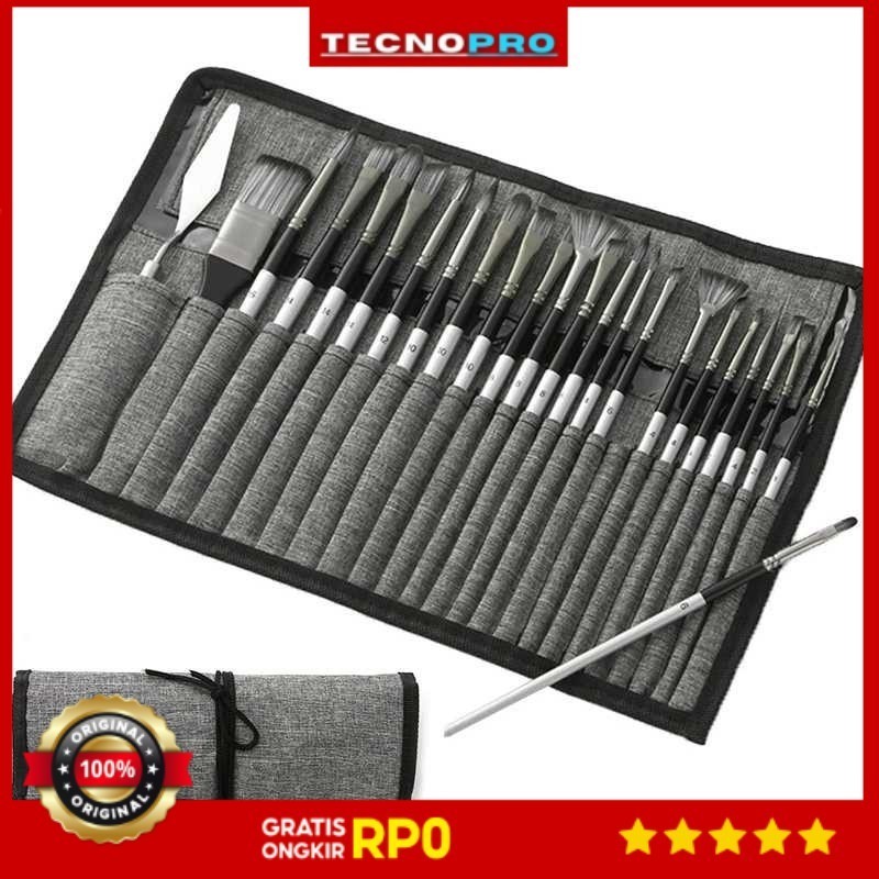 

TECNOPRO - WESEEKART Set Kuas Lukis Cat Air Minyak Nylon Paint Brush 24 PCS - MSA-214