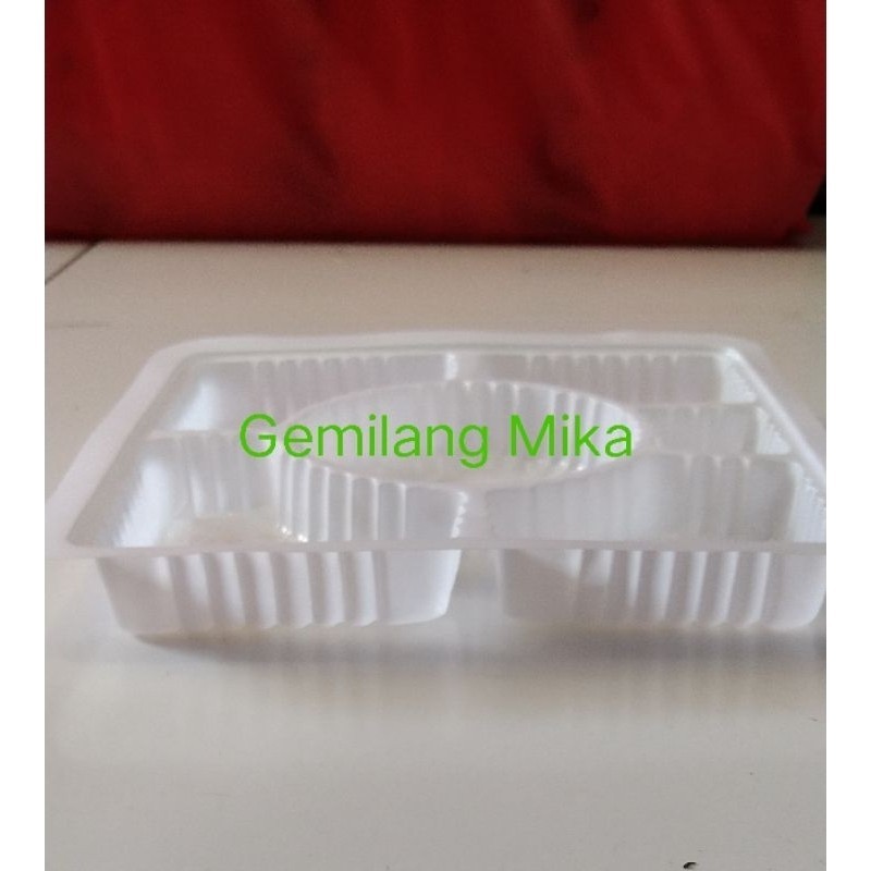 mika alas sekat 6 putih susu 18 x 18 cm isi 25 pcs