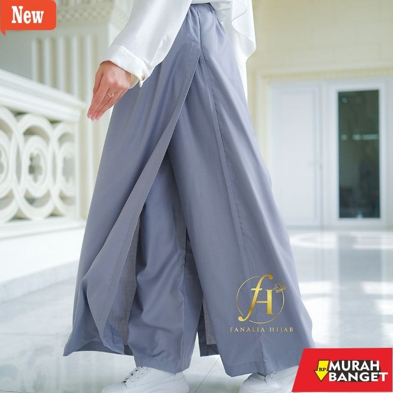 Celana kerja wanita yg viral- Rok Celana Muslim Wanita Bahan Toyobo Banyak Warna size S M L XL XXL -