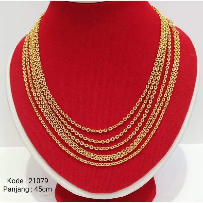 ScF Collection kalung xuping nori ukir panjang 45cm / kalung xuping wanita