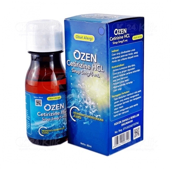 OZEN SYRUP 60 ML / TABLET obat alergi anak