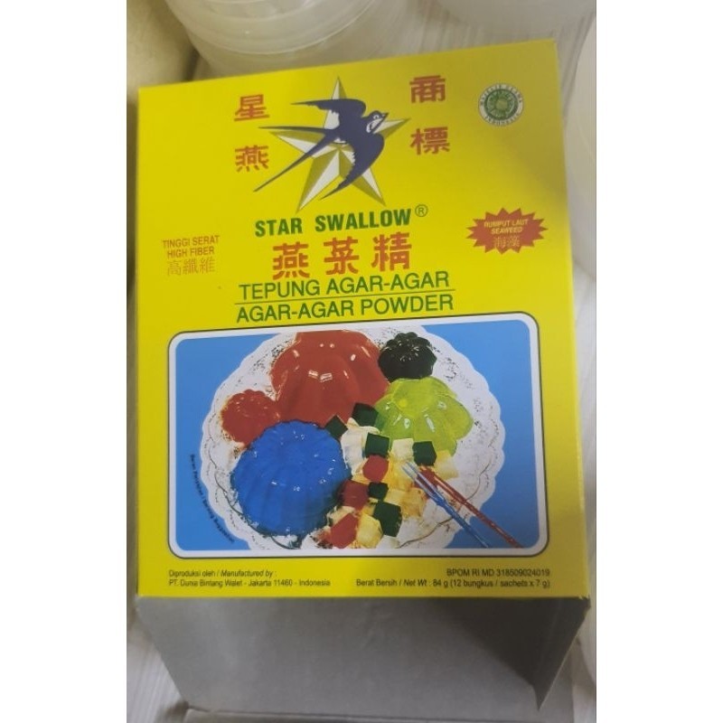 

Agar Agar Swallow globe powder Plain 7gr