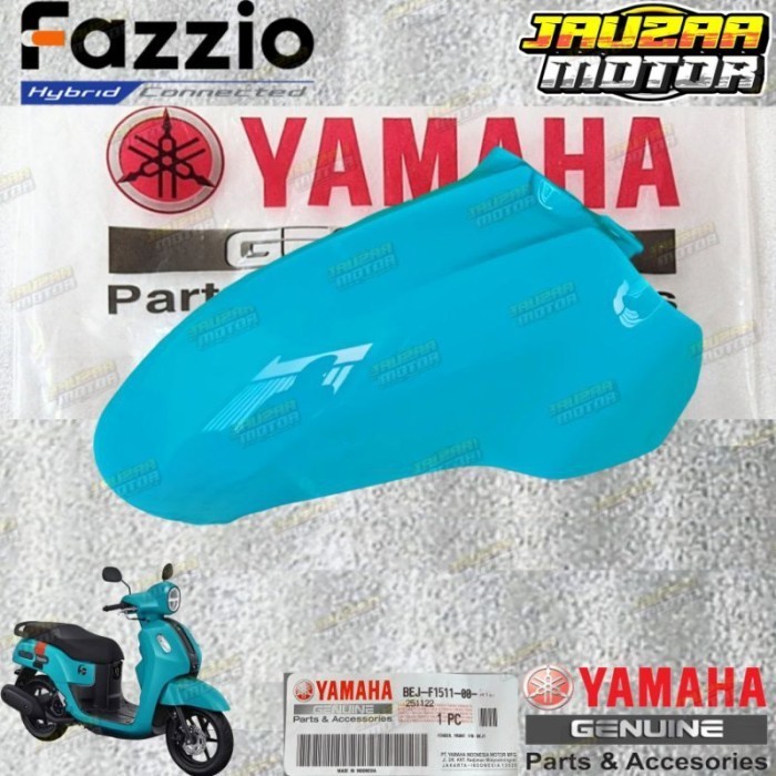 COVER BODY HALUS FULL FAZZIO 125 BIRU TOSCA CYAN 2022 2024 ORIGINAL YAMAHA BEJ VARIAN - SPAKBOR DEPA