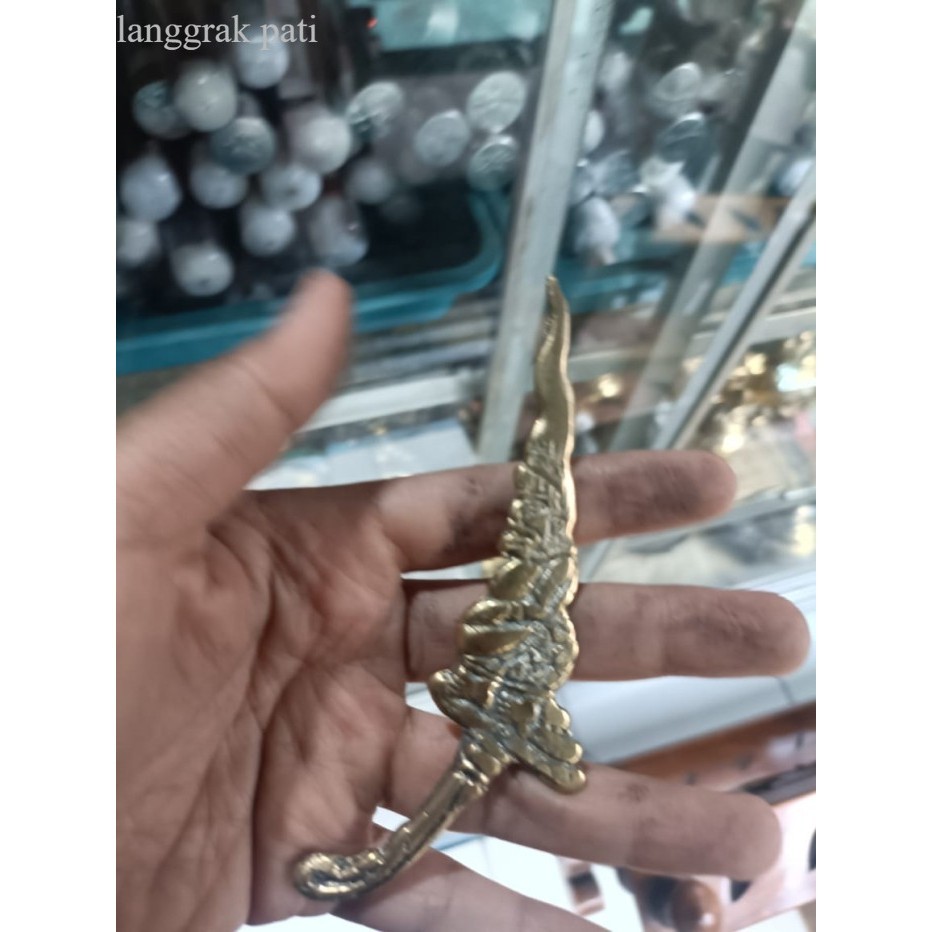 keris semar kuncung emas full kuningan sepuh kediri milik jitendrakara bk megantara sengke murah