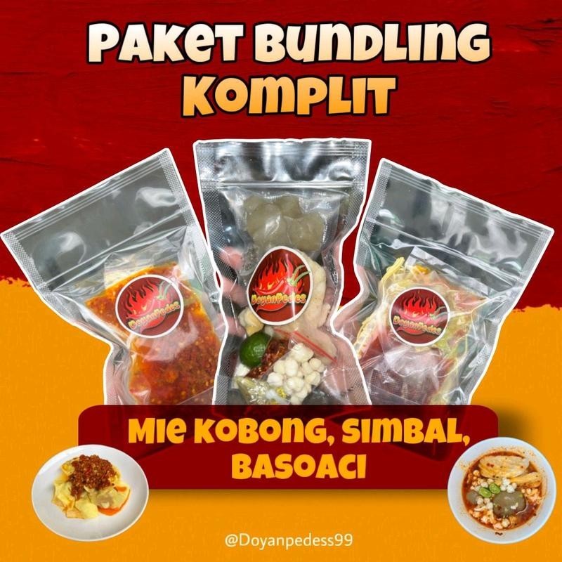 

BUNDLING KOMPLIT || Mie Kobong, BasoAci Ayam Suwir, Simbal Ala Doyanpedess99 Pak