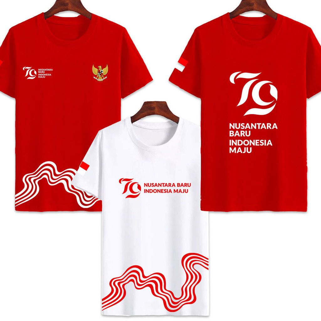 Kaos Kemerdekaan Indonesia 17 Agustus Pria Wanita Unisex Couple Merah Putih Baju Lomba UK1601-1606