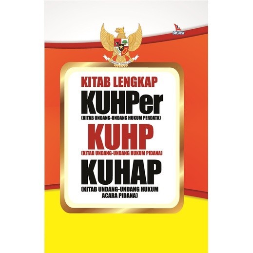 Buku Ori Kitab Lengkap KUHPer, KUHP, dan KUHAP (Hard Cover) - Undang-Undang - Laksana